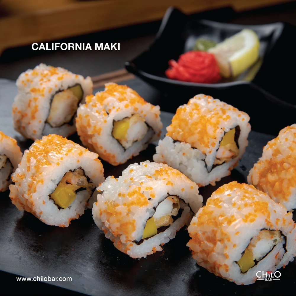 Sushi platter from The Marison Hotel's dining content
